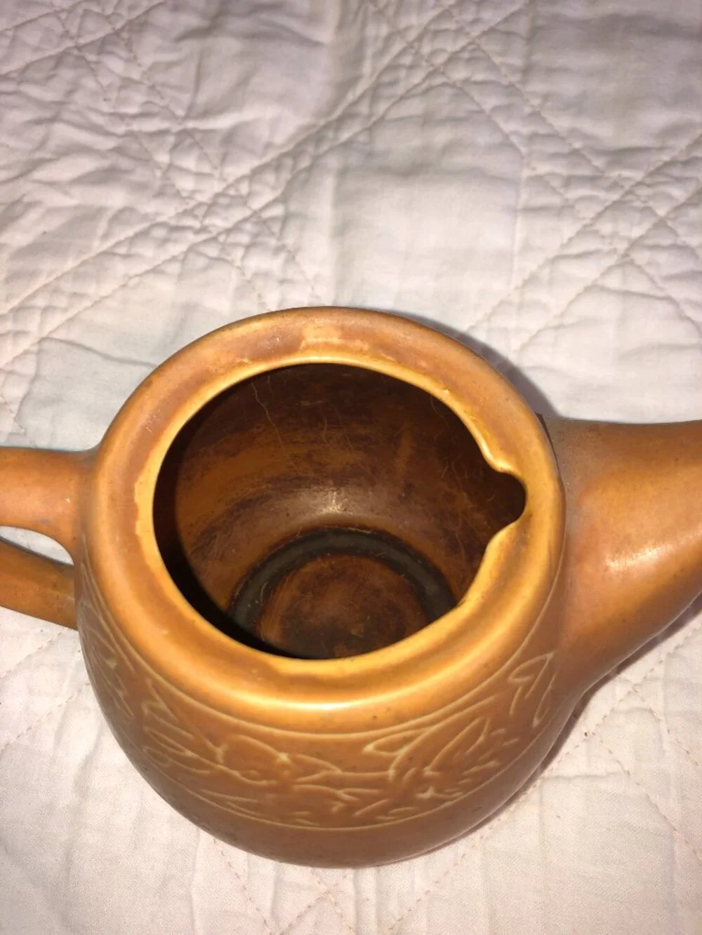 The Tao of Tea Brown Ceramic Teapot